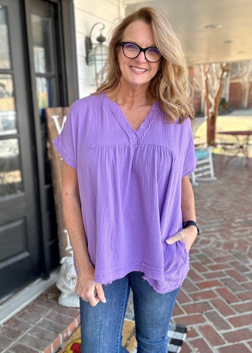 Ashton - Lavender - Zenana Top - Casual Top -Jimberly's Boutique-Olive Branch-Mississippi