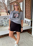 Back Pleat Skort - Black - Jimberly's Boutique - Olive Branch - Mississippi