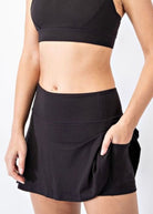 Back Pleat Skort - Black - Jimberly's Boutique - Olive Branch - Mississippi