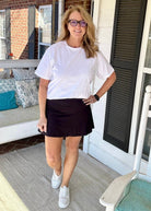 Back Pleat Skort - Black - Jimberly's Boutique - Olive Branch - Mississippi