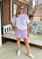 Back Pleat Skort - Lavender - skort - Jimberly's Boutique - Olive Branch - Mississippi
