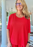Bali Travel Set - Red | Dear Scarlett - lounge set - Jimberly's Boutique - Olive Branch - Mississippi