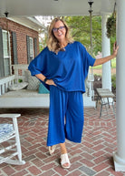 Bali Travel Set - Royal Blue | Dear Scarlett - lounge set - Jimberly's Boutique - Olive Branch - Mississippi