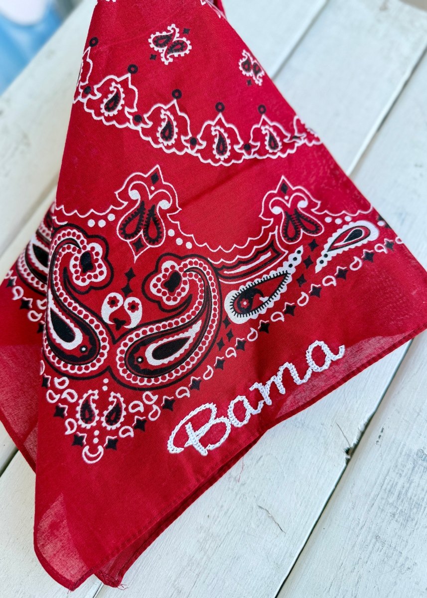 Bama Embroidered Bandana - accessories - Jimberly's Boutique - Olive Branch - Mississippi