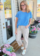 Barrel Leg Color Denim Pants - Ash Mocha | Zenana - Barrel Jeans/Pants - Jimberly's Boutique - Olive Branch - Mississippi