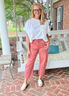 Barrel Leg Color Denim Pants - Cabernet | Zenana - Barrel Jeans/Pants -Jimberly's Boutique-Olive Branch-Mississippi