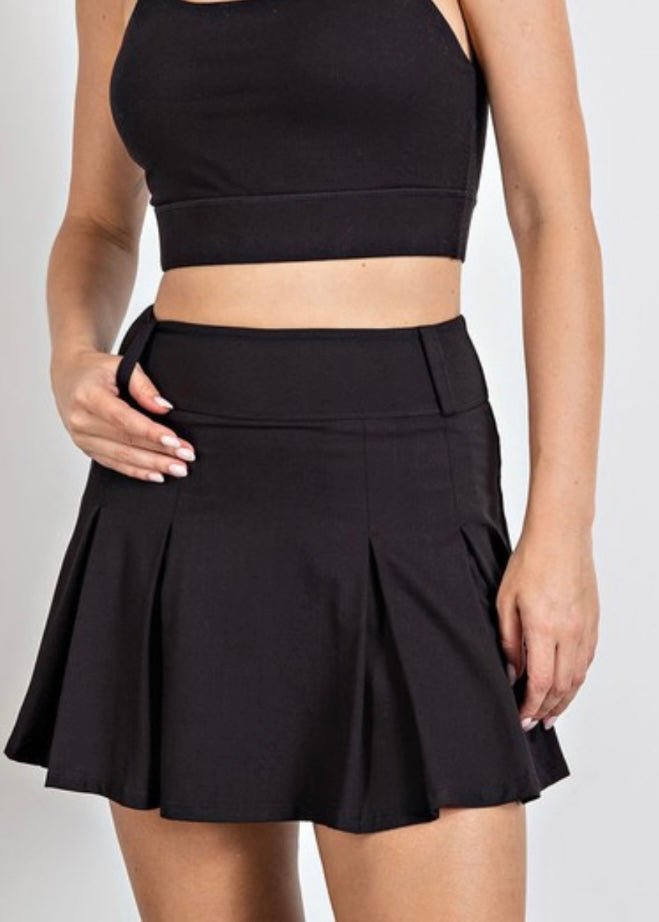 Belt Loop Skort - Black - skort -Jimberly's Boutique-Olive Branch-Mississippi