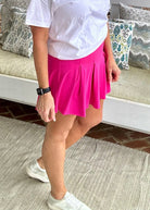 Belt Loop Skort - Sonic Pink - skort -Jimberly's Boutique-Olive Branch-Mississippi