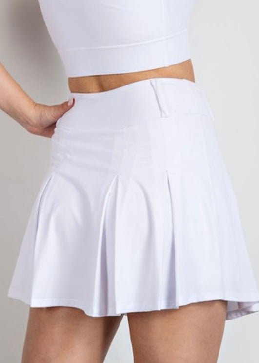 Belt Loop Skort - White - skort -Jimberly's Boutique-Olive Branch-Mississippi