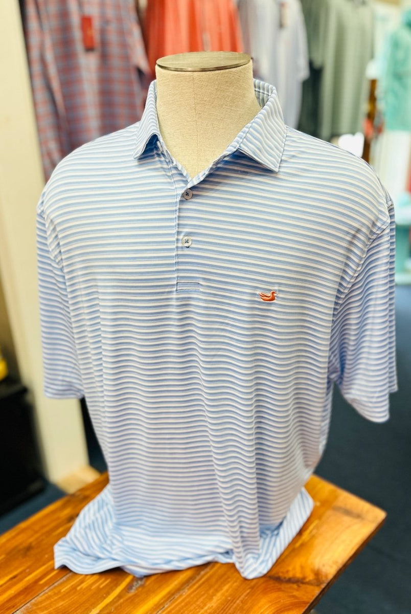 Bermuda Performance Polo | Domingo Stripe | Lilac - Southern Marsh Polo -Jimberly's Boutique-Olive Branch-Mississippi