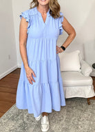 Best Foot Forward | Midi Dress | Light Blue - Umgee Dress -Jimberly's Boutique-Olive Branch-Mississippi