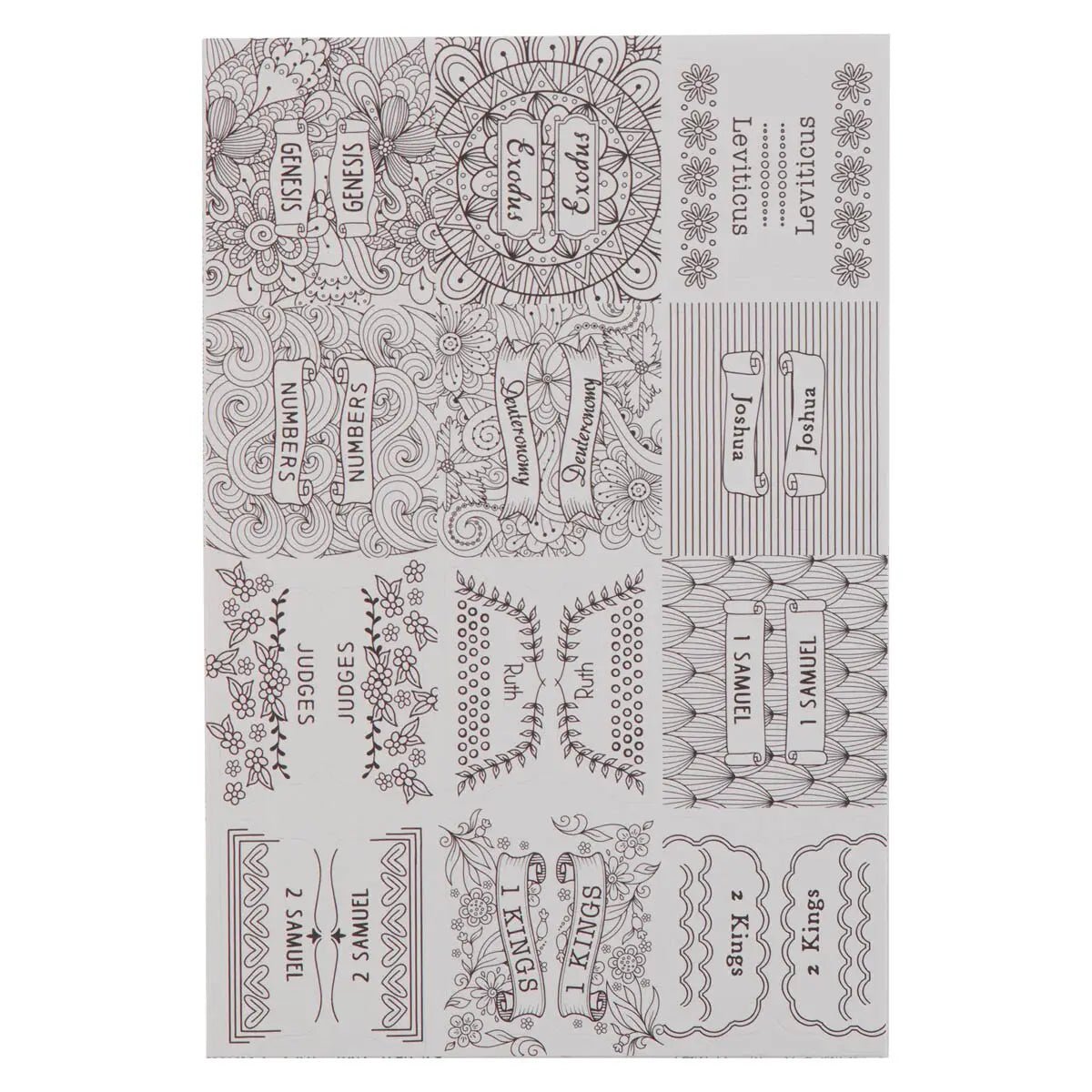 Bible Indexing Tabs Colorable Style 2 - Jimberly's Boutique - Olive Branch - Mississippi