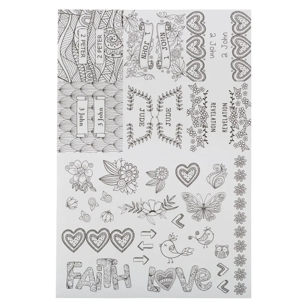 Bible Indexing Tabs Colorable Style 2 - Jimberly's Boutique - Olive Branch - Mississippi