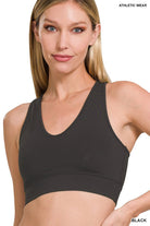 Black Padded Racerback Tank/Bralette - Jimberly's Boutique - Olive Branch - Mississippi