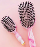 Boar Bristle Hair Brush - Full Size - Pinch Me Pink - Teleties Hair Brush -Jimberly's Boutique-Olive Branch-Mississippi
