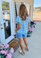 Boho Striped Collar Blouse - Casual Top - Jimberly's Boutique - Olive Branch - Mississippi