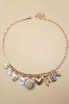 Bow Heart Pearl Link Charm Necklace - Necklace - Jimberly's Boutique - Olive Branch - Mississippi