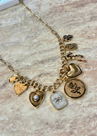 Bow Heart Pearl Link Charm Necklace - Necklace - Jimberly's Boutique - Olive Branch - Mississippi