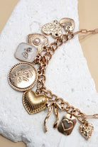 Bow Heart Pearl Link Charm Necklace - Necklace - Jimberly's Boutique - Olive Branch - Mississippi