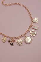 Bow Love Flower Heart Charm Necklace - charm necklace - Jimberly's Boutique - Olive Branch - Mississippi