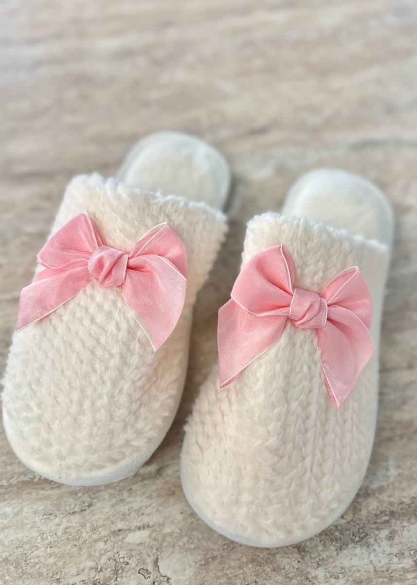 Bow Slippers - Slippers - Jimberly's Boutique - Olive Branch - Mississippi