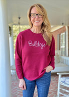 Bulldogs Embroidered Basic Sweater - sweater - Jimberly's Boutique - Olive Branch - Mississippi