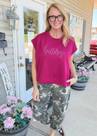 Bulldogs Embroidered Scuba Top/Vest - Jimberly's Boutique-Olive Branch-Mississippi