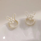 Bunny Ear Pearl Stud Earrings - Earrings - Jimberly's Boutique - Olive Branch - Mississippi