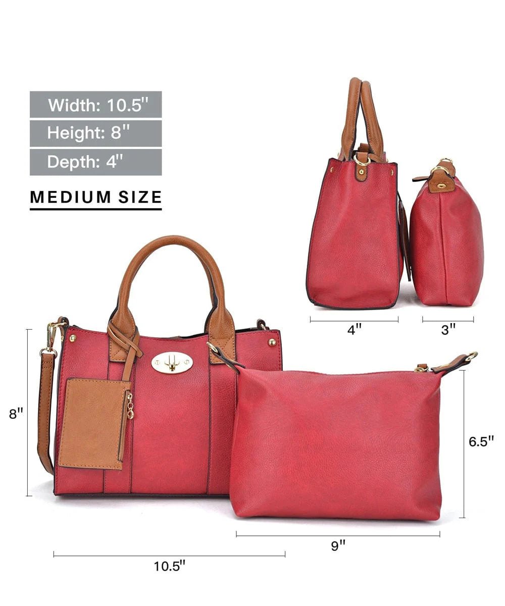 Cameran 3 - in - 1 Boxy Women's Crossbody Bag & Satchel - Purse - Jimberly's Boutique - Olive Branch - Mississippi
