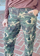 Camo Ankle Barrel Cuffed Pants/Jeans | Risen - risen jeans - Jimberly's Boutique - Olive Branch - Mississippi