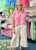 Carla Soft Melange Folded Sleeve Top - Candy Pink | Zenana - Casual Top -Jimberly's Boutique-Olive Branch-Mississippi