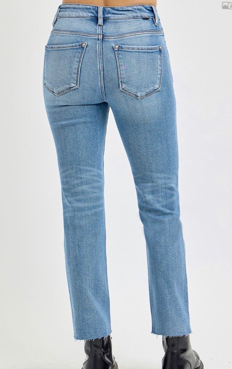 Carroll Tummy Control Raw Hem Jeans | Risen - risen jeans -Jimberly's Boutique-Olive Branch-Mississippi