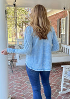 Casey Mineral Washed Top - Deep Sky - Jimberly's Boutique - Olive Branch - Mississippi