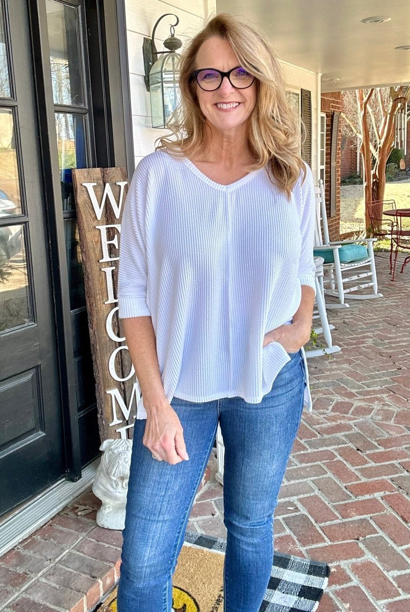 Cathy Corded | Off White | Zenana Top - Casual Top -Jimberly's Boutique-Olive Branch-Mississippi
