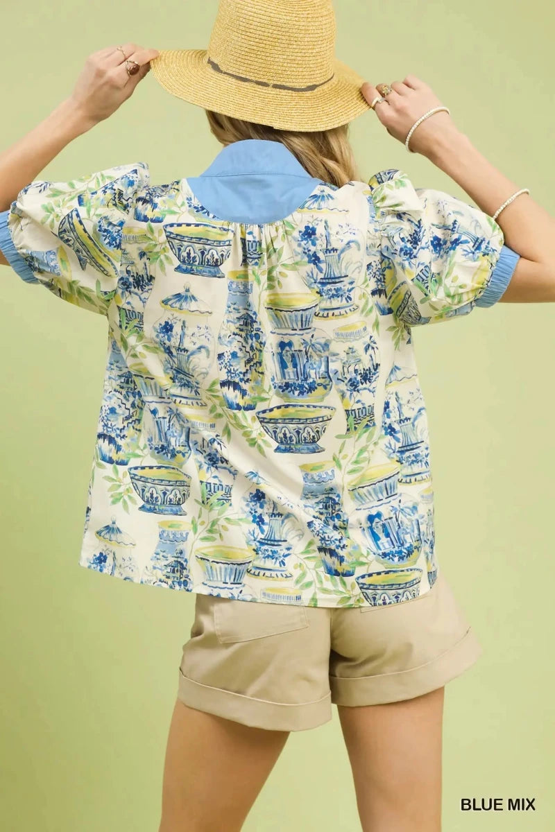 Celadon Garden Top | Umgee - Umgee Top - Jimberly's Boutique - Olive Branch - Mississippi