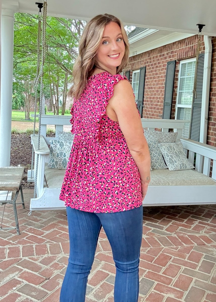 Celeste Baby Doll Top - Fuchsia | Jodifl - Jodifl Top - Jimberly's Boutique - Olive Branch - Mississippi