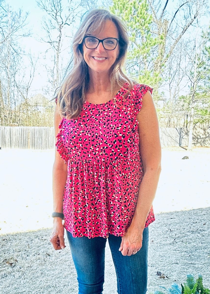 Celeste Baby Doll Top - Fuchsia | Jodifl - Jodifl Top - Jimberly's Boutique - Olive Branch - Mississippi