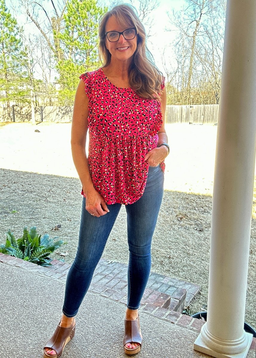 Celeste Baby Doll Top - Fuchsia | Jodifl - Jodifl Top - Jimberly's Boutique - Olive Branch - Mississippi