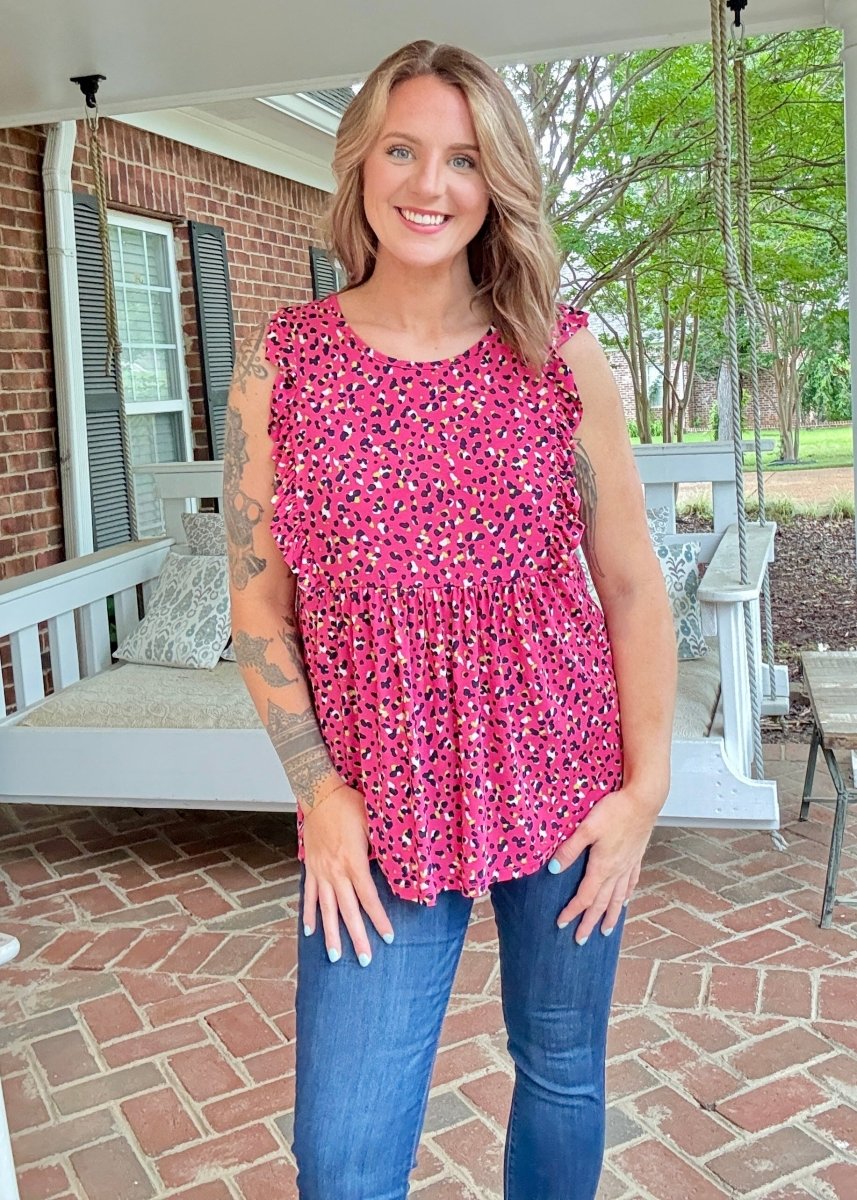 Celeste Baby Doll Top - Fuchsia | Jodifl - Jodifl Top - Jimberly's Boutique - Olive Branch - Mississippi
