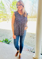 Celeste Baby Doll Top - Navy | Jodifl - Jodifl Top - Jimberly's Boutique - Olive Branch - Mississippi