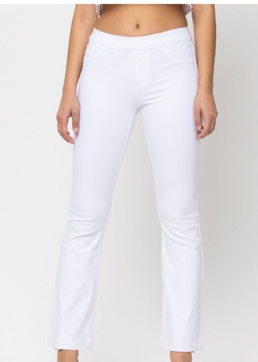 Cello White Flare Jeans/Jeggings - Short/30” Inseam - jeans - Jimberly's Boutique - Olive Branch - Mississippi