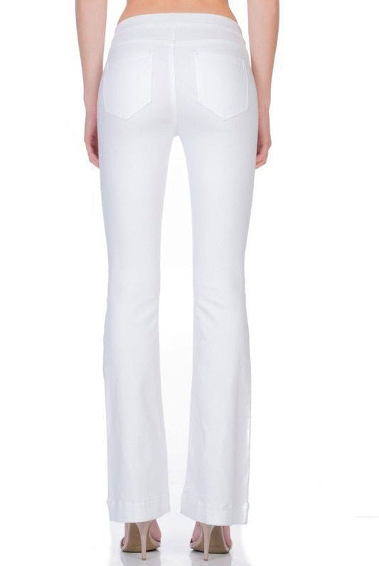 Cello White Flare Jeans/Jeggings - Short/30” Inseam - jeans -Jimberly's Boutique-Olive Branch-Mississippi