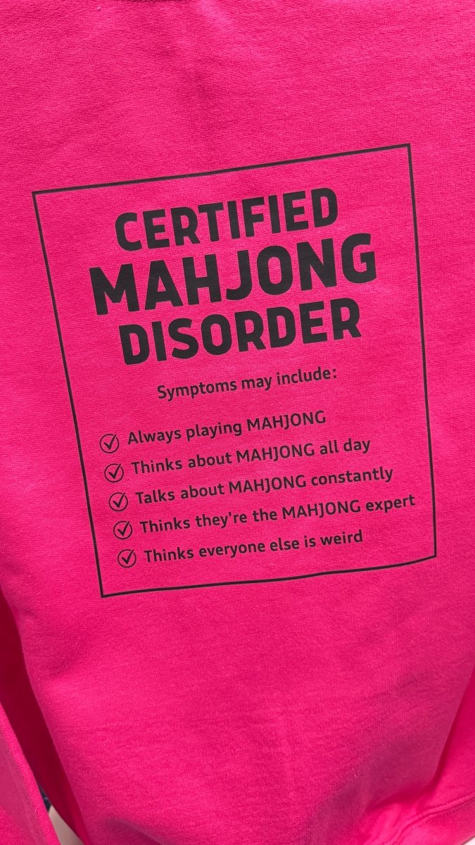 Certified Mahjong Disorder Sweatshirt Pink - Graphic Sweatshirt -Jimberly's Boutique-Olive Branch-Mississippi