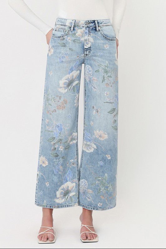 Cheryl Floral Vintage Wide Leg Jeans | Vervet - Jimberly's Boutique - Olive Branch - Mississippi