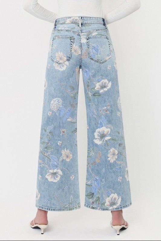 Cheryl Floral Vintage Wide Leg Jeans | Vervet - Jimberly's Boutique - Olive Branch - Mississippi