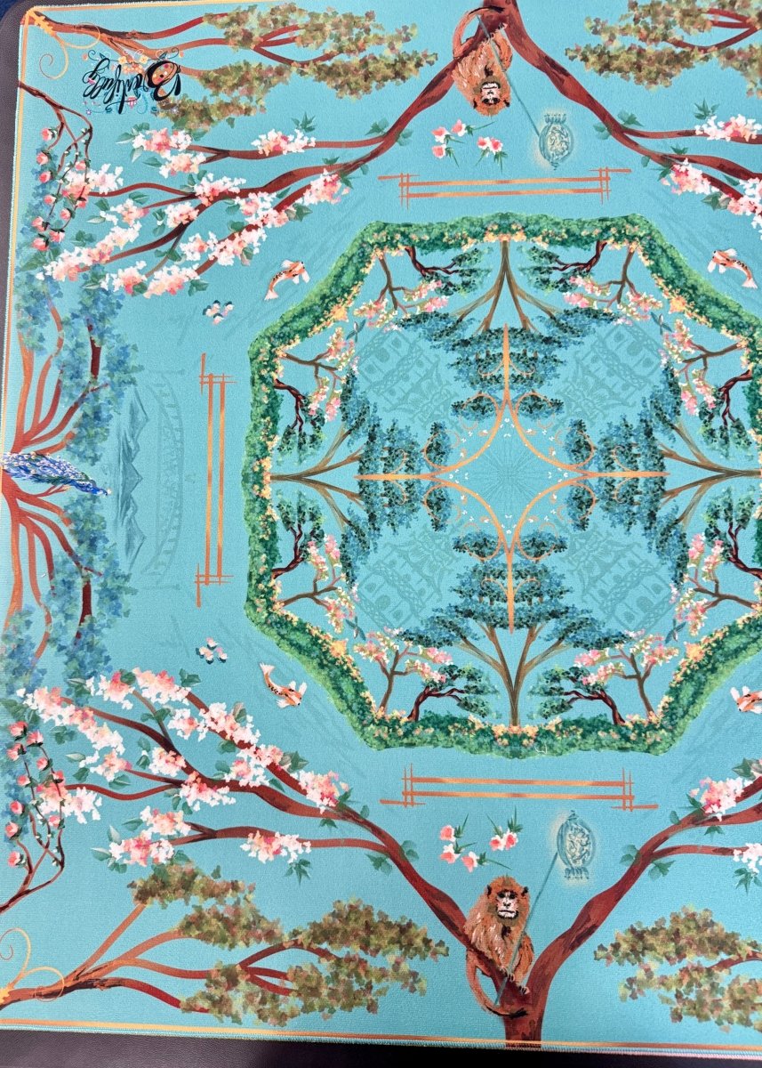 Chinoiserie in Robin’s Egg Mahjong Mat | Brewtifully - Jimberly's Boutique - Olive Branch - Mississippi