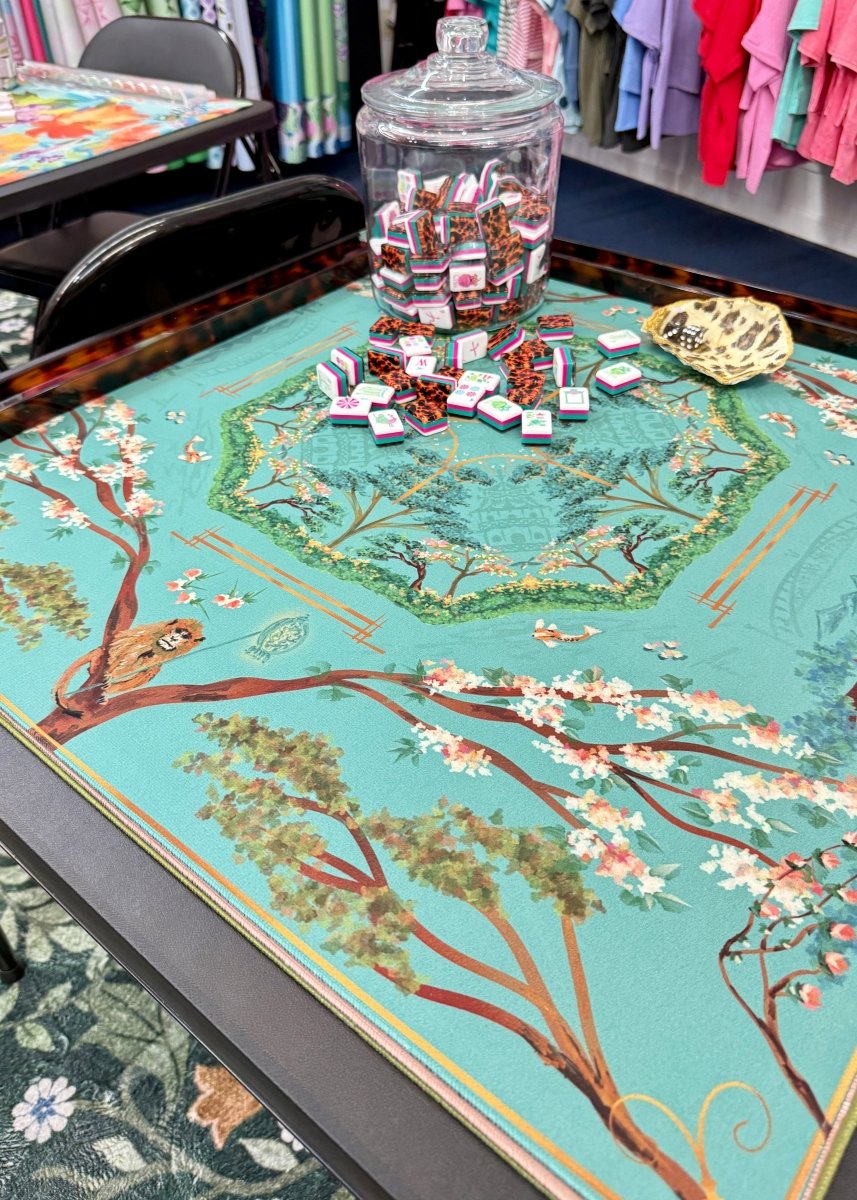 Chinoiserie in Robin’s Egg Mahjong Mat | Brewtifully - Jimberly's Boutique - Olive Branch - Mississippi