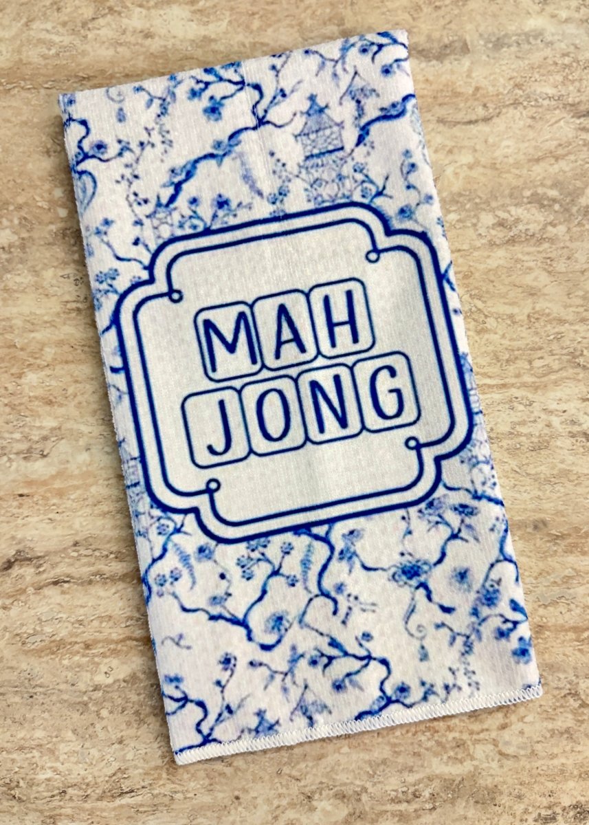 Chinoiserie MahJong Tea Towel - tea towel - Jimberly's Boutique - Olive Branch - Mississippi