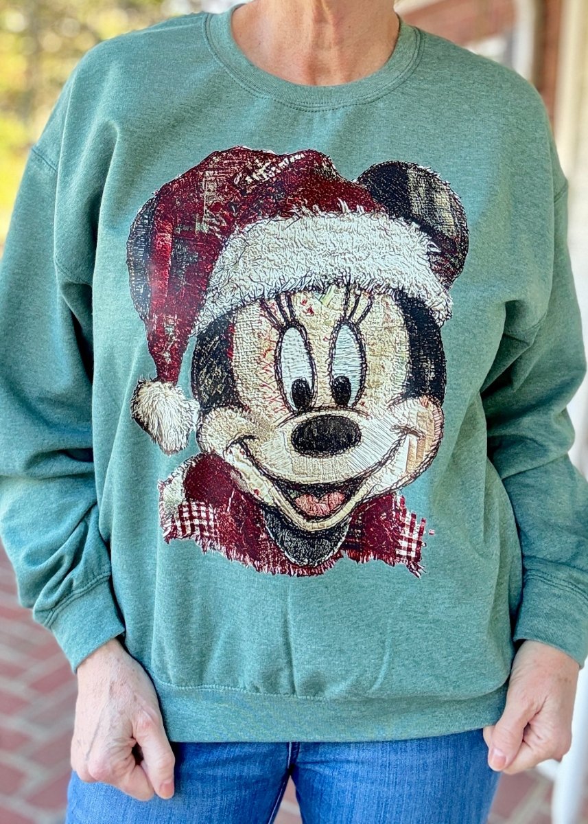 Christmas Mickey Sweatshirt - sweatshirt - Jimberly's Boutique - Olive Branch - Mississippi