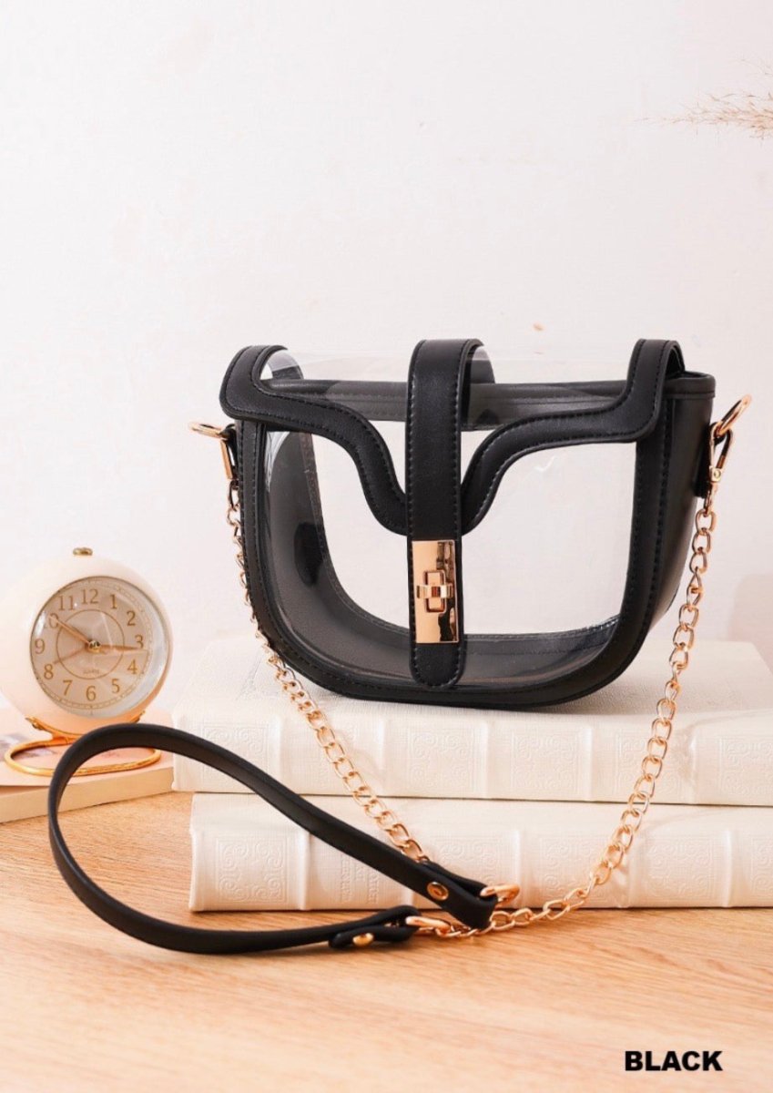 Clear Saddle Bag - Clear bag -Jimberly's Boutique-Olive Branch-Mississippi